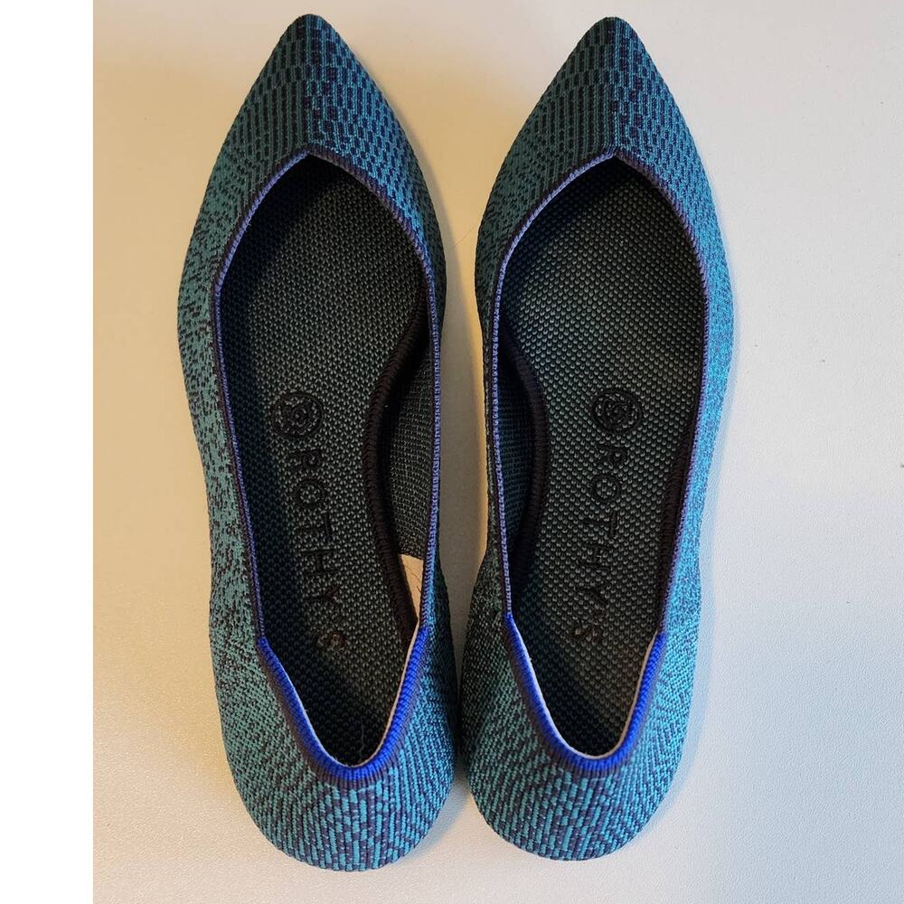 Rothy's Spruce Python Points Size 7.5 - image 3